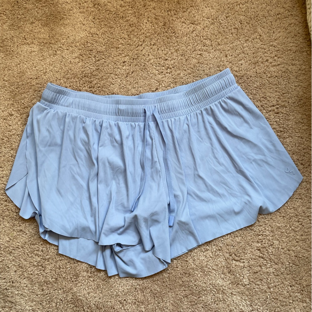 High Rise Athletic Shorts with Built in Spandex Shorts